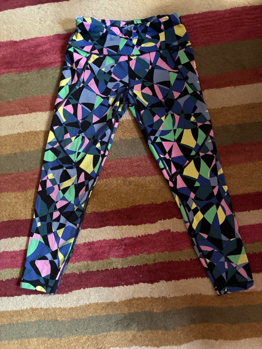 Bundle (2 pairs) of Sweaty Betty Power 7/8 length multicolor leggings, US size 6 - Picture 6 of 13